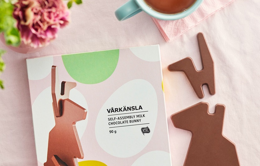 이케아 코리아가 한정판 플랫팩 토끼 초콜릿등 온가족이 함께 즐길 수 있는 메뉴를 선보인다. 사진=이케아
