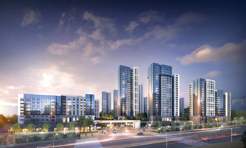 'e편한세상 옥정 리더스가'든 투시도. 사진=DL이앤씨