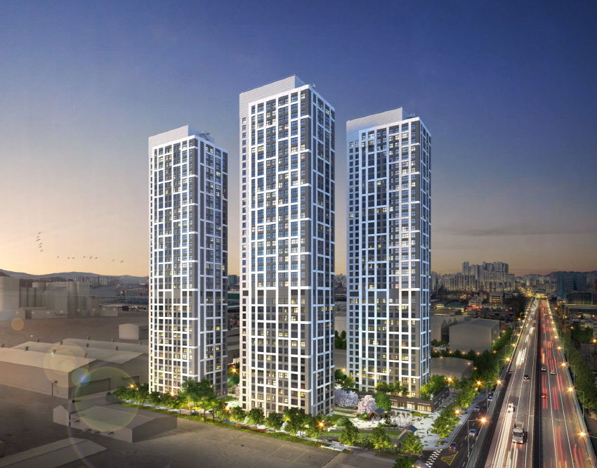 ‘e편한세상 시티 항동 마리나’ 투시도. 사진=DL이앤씨