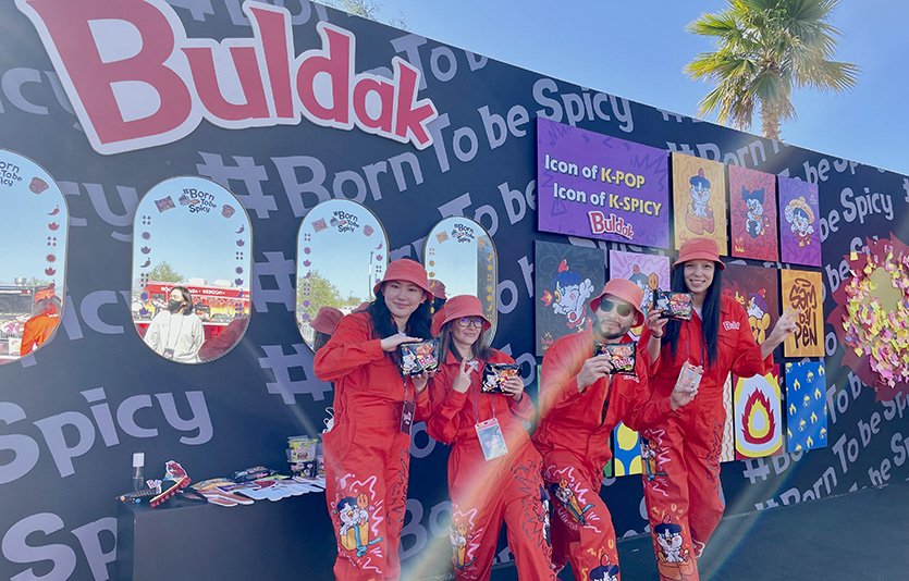 삼양식품은 BTS를 활용한 마케팅으로 미국시장에 브랜드를 알렸다.사진=삼양식품