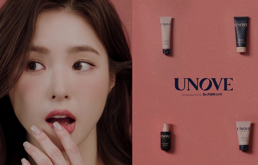 닥터포헤어가 손상모집중관리 제품 '어노브'의 모델로 배우 신세경을 발탁했다. 사진=닥터포헤어