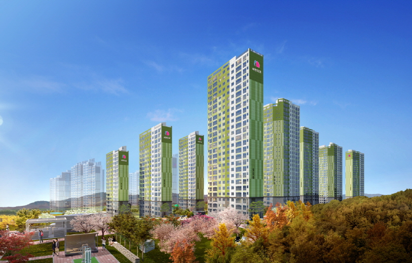 여수 웅천 마린파크 애시앙 단지 투시도. 사진=부영그룹