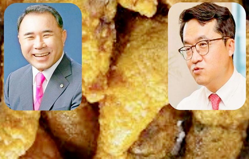 국내 최대 치킨 업계을 양분하고 있는 (왼쪽부터) 윤홍근 제너시스BBQ 회장과 박현종 bhc치킨 회장이 5월 가정의달 극성수기를 맞아 치열하게 경쟁한다. 사진=각사