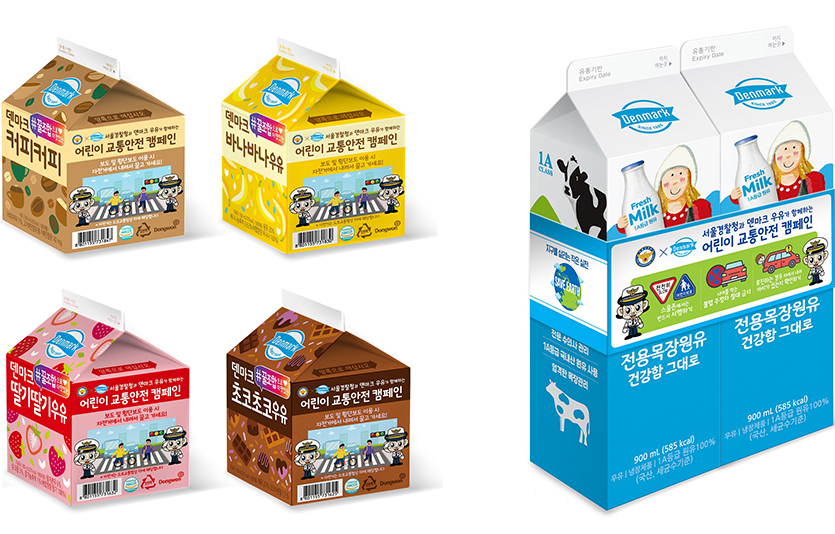 동원F&B는 서울경찰청과 이달부터 어린이 교통안전 캠페인을 시행한다. 이미지=동원F&B