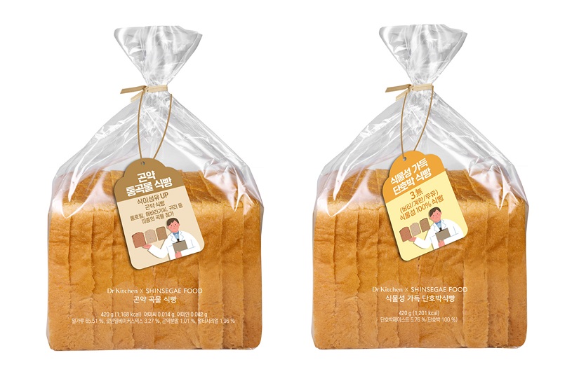 닥터키친이 완전채식인들도 마음껏 먹을 수 있는 재료로 만든 ‘건강 식빵 2종’을 출시했다. 사진=닥터키친