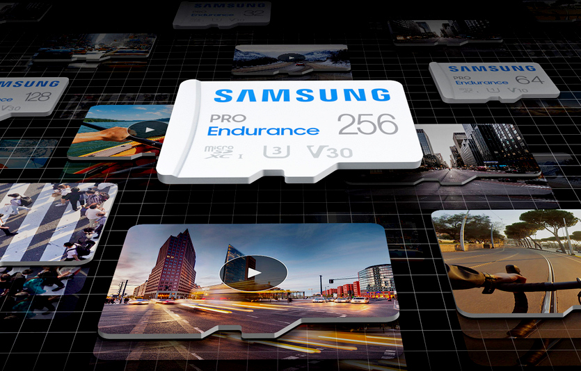 삼성전자가 성능과 내구성을 강화한 메모리카드 신제품 PRO Endurance를 내놨다. 사진=삼성전자