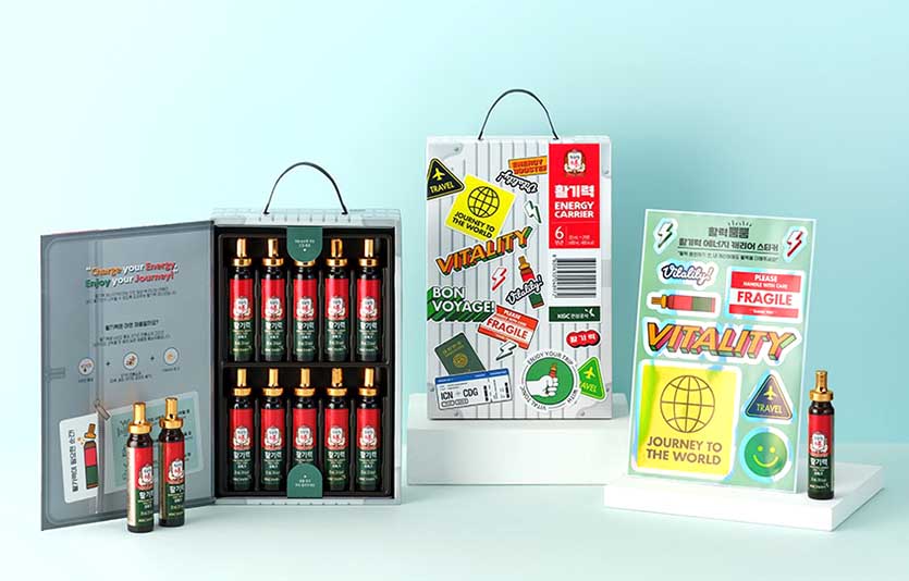 KGC인삼공사가 면세전용 ‘정관장 활기력 에너지캐리어’를 선보인다. 사진=KGC인삼공사