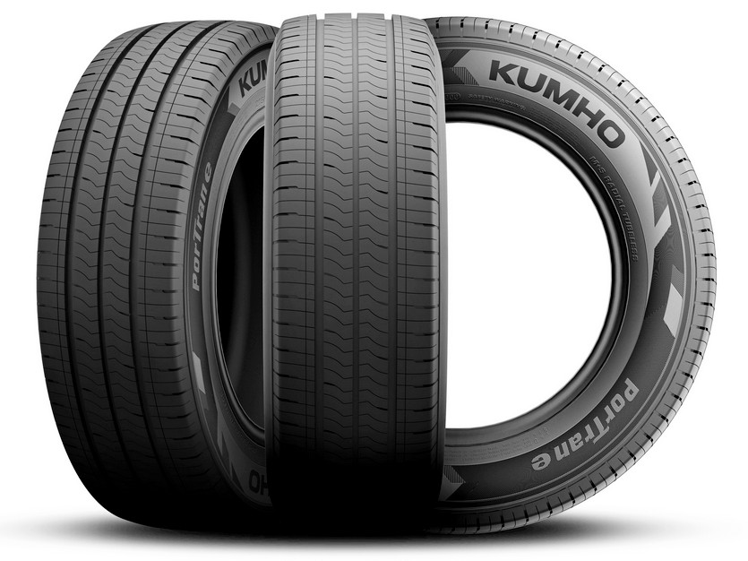 금호타이어가 상용차량(LCV)용 제품 포트란e에 유럽 라벨링 트리플A 등급 개발에 성공했다. 사진=금호타이어