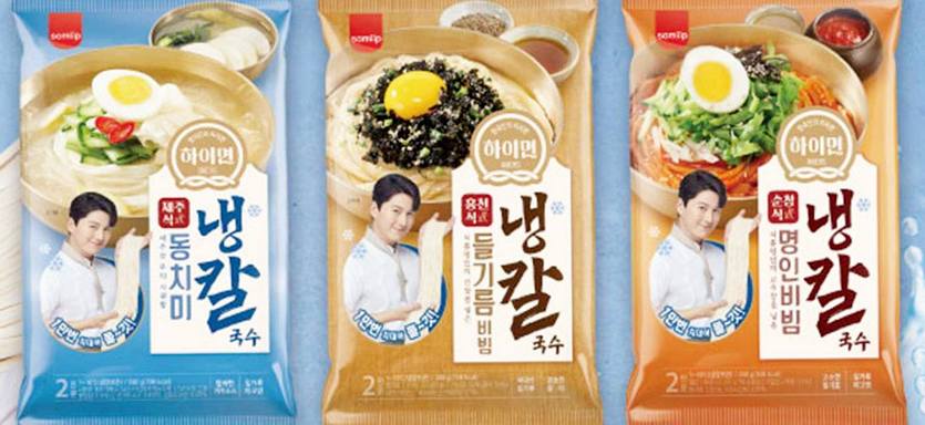 SPC삼립이 미식면 브랜드 하이면을 통해 냉칼국수 3종을 내놨다. 사진=SPC삼립