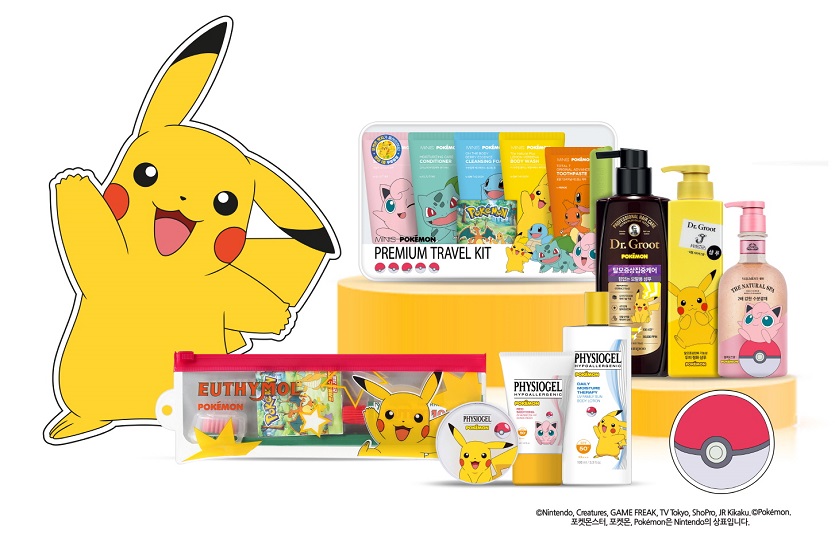LG생활건강이 생활용품 브랜드와 포켓몬의 협업제품을 한정판으로 출시했다. 사진=LG생활건강
