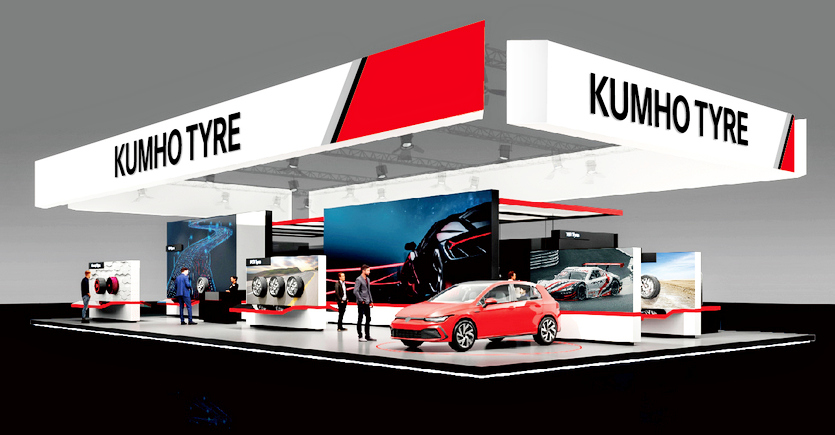 금호타이어 TTC 전시 부스. 사진=금호타이어