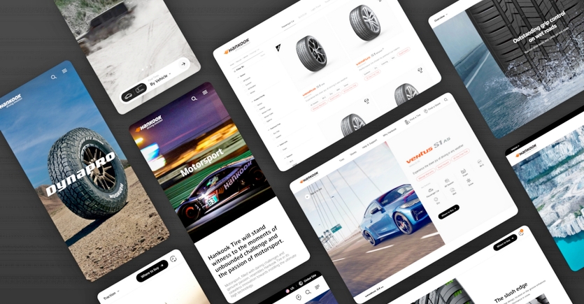 한국타이어 상품·판매 사이트. 사진=한국타이어