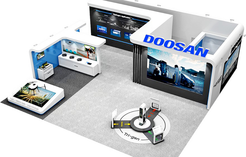 세계가스총회 두산 전시 부스. 사진=두산