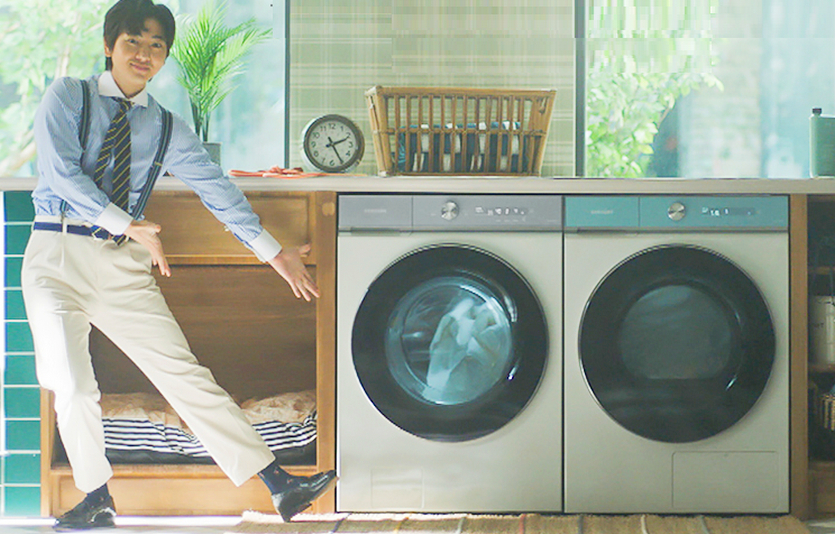 삼성전자 비스포크 그랑데 AI 세탁기와 건조기. 사진=삼성전자