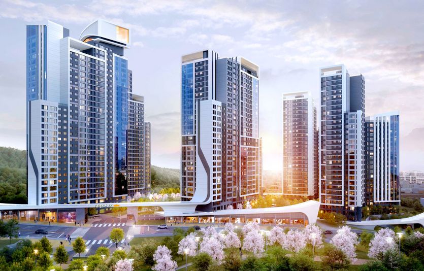 DL이앤씨가 수주한 대전 도마 변동13구역 재개발 사업 투시도. 사진=DL이앤씨