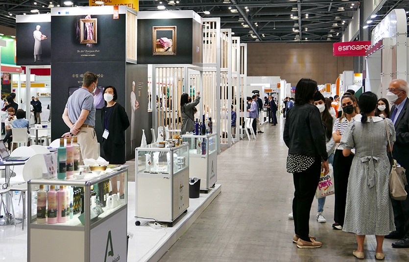 ‘서울 푸드 2022’에는 30개국 962개사가 출품했다. ‘서울 푸드 2022’ 국제관. 사진=김성미 기자