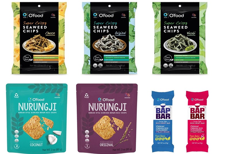 대상㈜ O'Food는 건강한 한식재료를 이용해 최신트렌드로 만든 스낵제품을 출시했다. 사진=대상 청정원