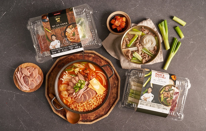 더본코리아가 '제주 금악 부대찌개'와 '맑은 국물 파육개장' 두 제품을 출시했다. 사진=더본코리아