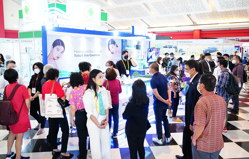 킨텍스는 올해부터 ‘K-뷰티 엑스포’를 4개국에서 개최한다. 인도네시아 행사 전경. 사진=킨텍스