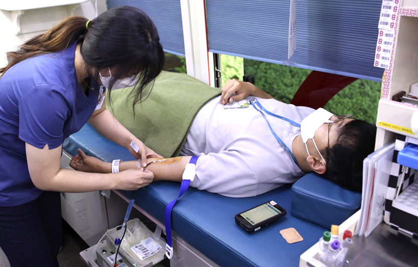 GC녹십자는 20일 경기도 용인 본사에서 ‘사랑의 헌혈’ 행사를 진행했다. 사진=GC녹십자