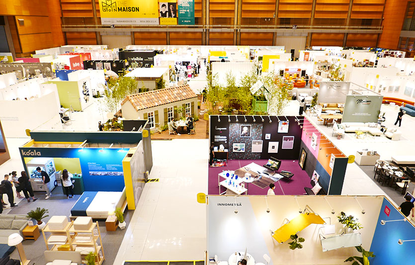 ‘2022 더 메종’은 ‘집’을 매개로 생활과 인테리어, 공간에 대한 인사이트와 트렌드를 살펴볼 수 있는 자리다. 사진=김성미 기자