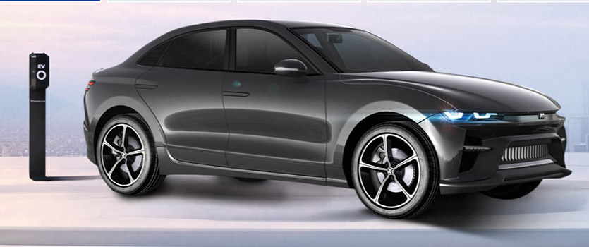 현대제철이 세계 최초로 프리미엄 핫스탬핑강을 개발, 양산에 성공했다. 현대제철 강판을 적용한 전기차 컨셉 바디. 사진=현대제철