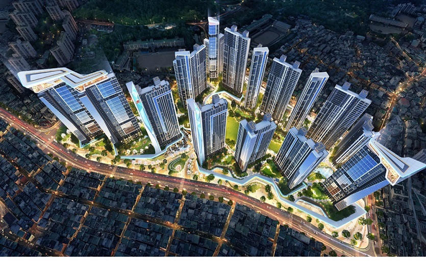 현대건설이 연이은 도시정비사업 수주에 성공하고 있다. 사진은 부산 서금사6구역 재개발사업 조감도. 사진=현대건설