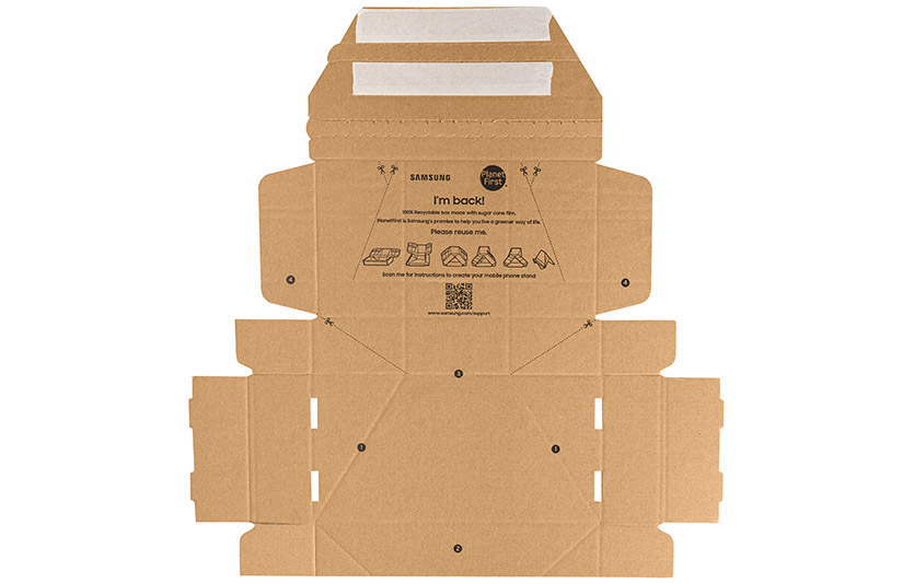 삼성전자, 스마트 기기 부품 배송에 친환경 포장재 활용. 사진=삼성전자