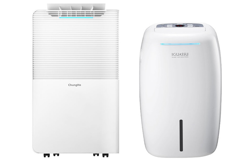 청호나이스는 7월 한달 간 ‘제습공기청정기’ 렌탈료 할인 프로모션을 진행한다. (왼쪽부터) ‘제습공기청정기 AD150’와 '제습공기청정기 릴리‘. 사진=청호나이스