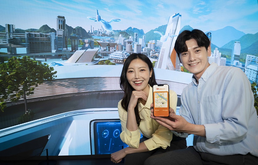 SKT가 부산국제모터쇼에서 도심교통 ‘게임 체인저’가 될 UAM 체험서비스를 선보인다. 사진=SKT