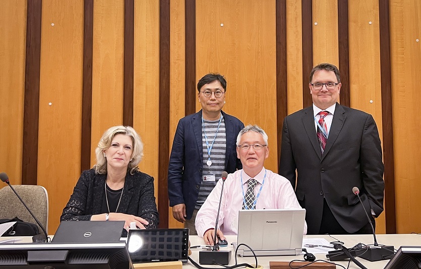SKT가 스위스제네바에서 열린 ITU-T를 계기로 양자암호통신 대중화 이끌 글로벌 표준 수립 나선다. 사진=SKT
