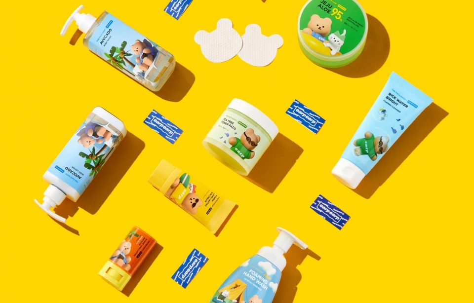 LG생활건강 ‘더페이스샵’은 감성 라이프스타일 브랜드 ‘어프어프’와 협업한 에디션 9종을 출시했다. 사진=LG생활건강