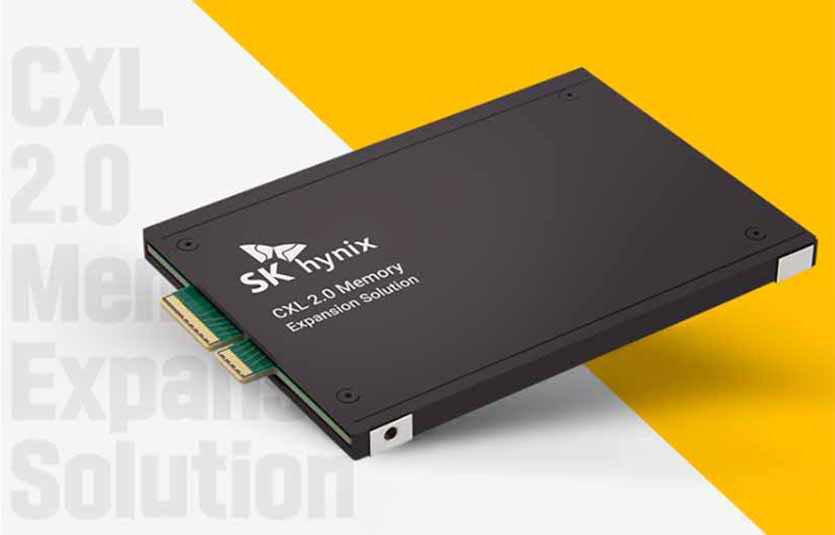 SK하이닉스가 차세대 D램으로 불리는 ‘CXL’ 기반의 메모리 샘플을 개발했다. 사진=SK하이닉스