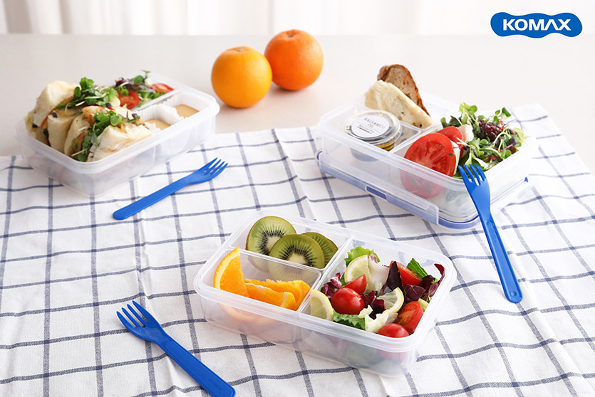런치플레이션에 코멕스의 도시락 용기 수요가 늘었다. 코맥스 바이오킵스 칸칸 런치박스. 사진=코맥스