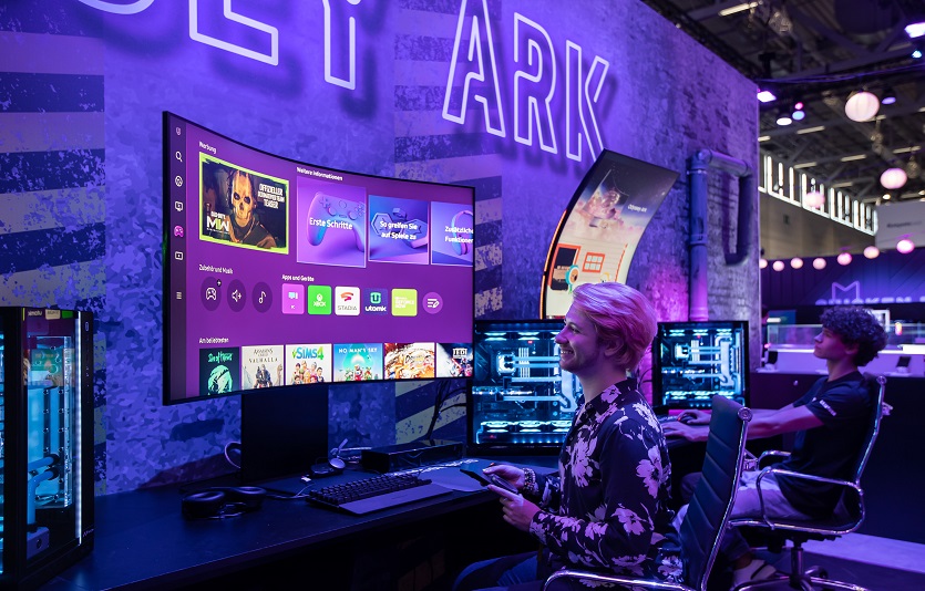 삼성전자가 ‘게임스컴 2022에서 ‘오디세이 아크(Odyssey Ark)’ 등 게이밍 모니터 신모델을 대거 공개한다. 사진=삼성전자<br>