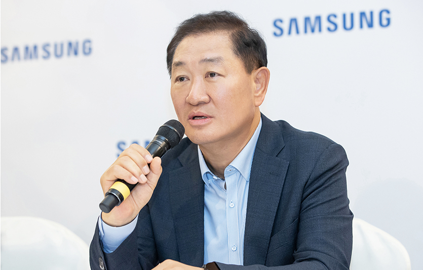 IFA 2022’ 사전 국내 기자 간담회에 참석한 한종희 삼성전자 DX부문장(부회장). 사진=삼성전자