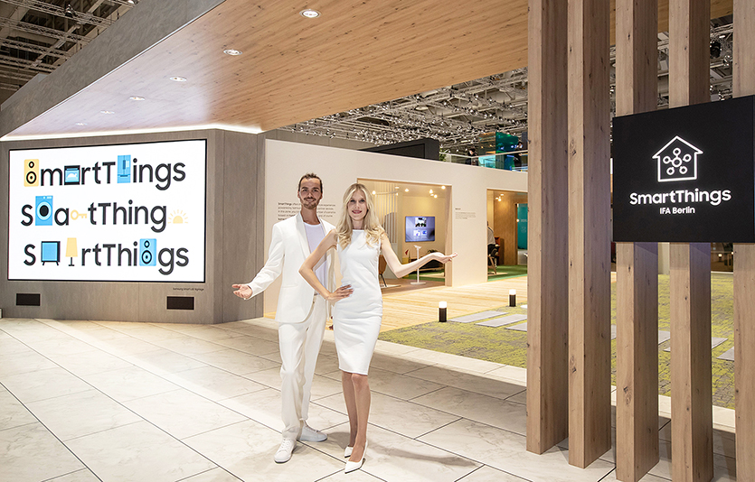 삼성전자가 에 마련한 삼성타운에 꾸며진 ‘스마트싱스 홈’. 사진=삼성전자