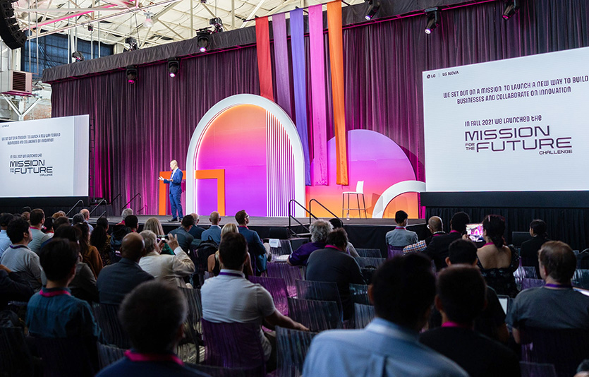 LG전자 북미이노베이션센터는 미국 샌프란시스코 ‘더 크래인웨이 파빌리온’에서 ‘2022 가을 이노베이션 페스티발’을 열었다. 사진=LG전자