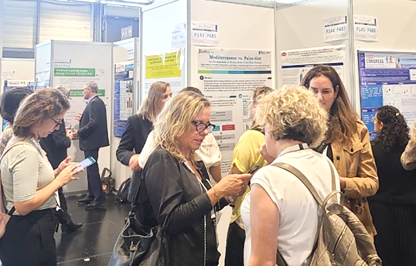 오스트리아 빈에서 열린 유럽임상영양대사학회 한미약품 부스. 사진=한미약품