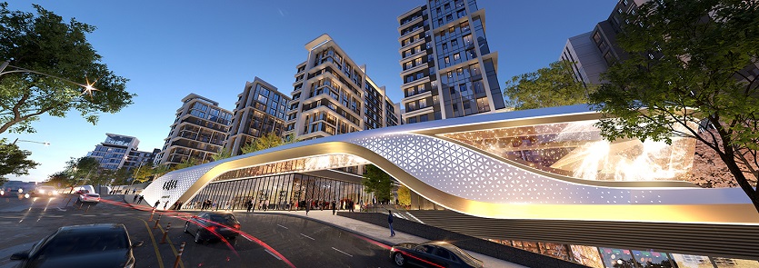 롯데건설이 한남2구역 사업에 제안한 '르엘 팔라티노' 문주. 사진=롯데건설