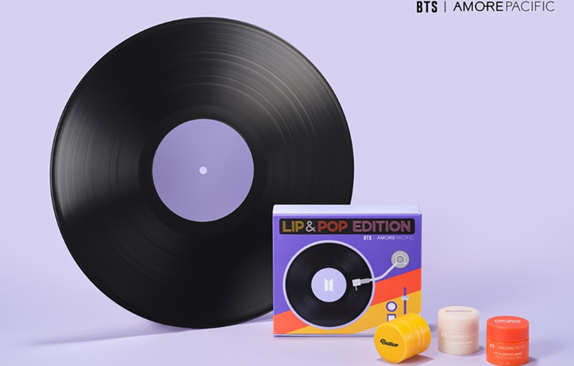 아모레퍼시픽, 방탄소년단과 한정판 립슬리핑 마스크. 사진=아모레퍼시픽