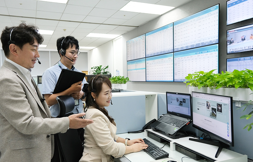 삼성전자서비스 상담사가 가전제품 상담을 하는 모습. 사진=삼성전자서비스