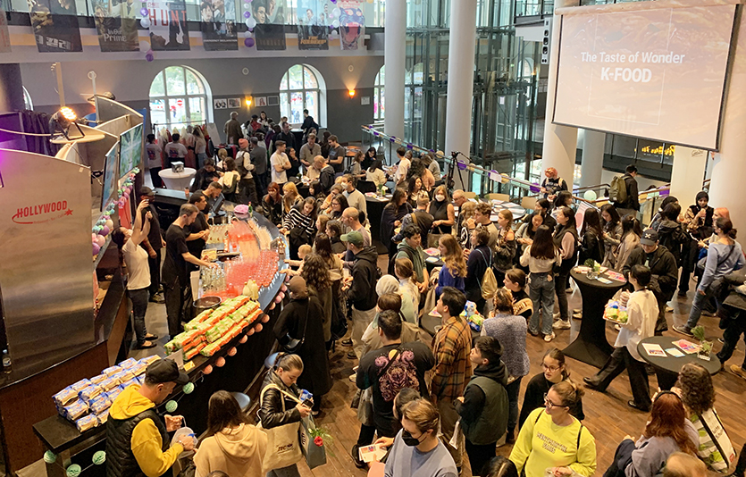 프랑크푸르트 한국영화제 K-Food 홍보 현장. 사진=한국농수산식품유통공사