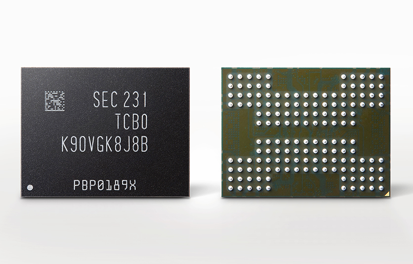 삼성전자가 세계 최고 용량의 1Tb 8세대 V낸드 양산에 들어갔다. 사진=삼성전자