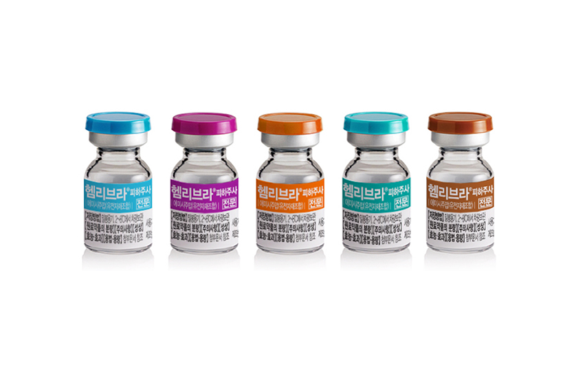 JW중외제약의 중증 A형 혈우병 치료제 ‘헴리브라’. 사진=JW중외제약