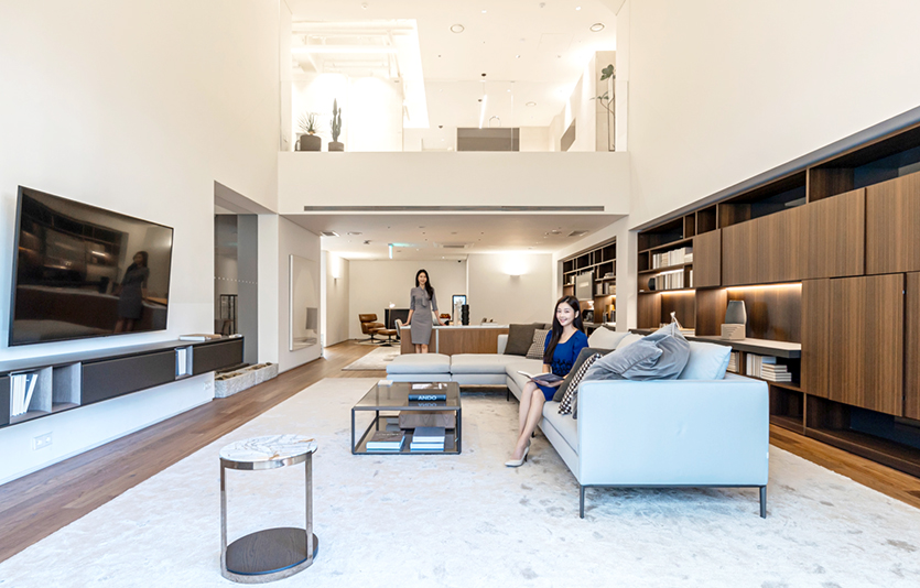 한샘의 초호화 인테리어 계열사 넥서스가 ‘넥서스 플래그십 서울 갤러리’를 재단장했다. 사진=한샘