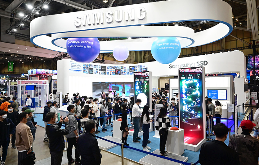 ‘지스타(G-STAR) 2022’ 삼성전자 브랜드관. 사진=삼성전자