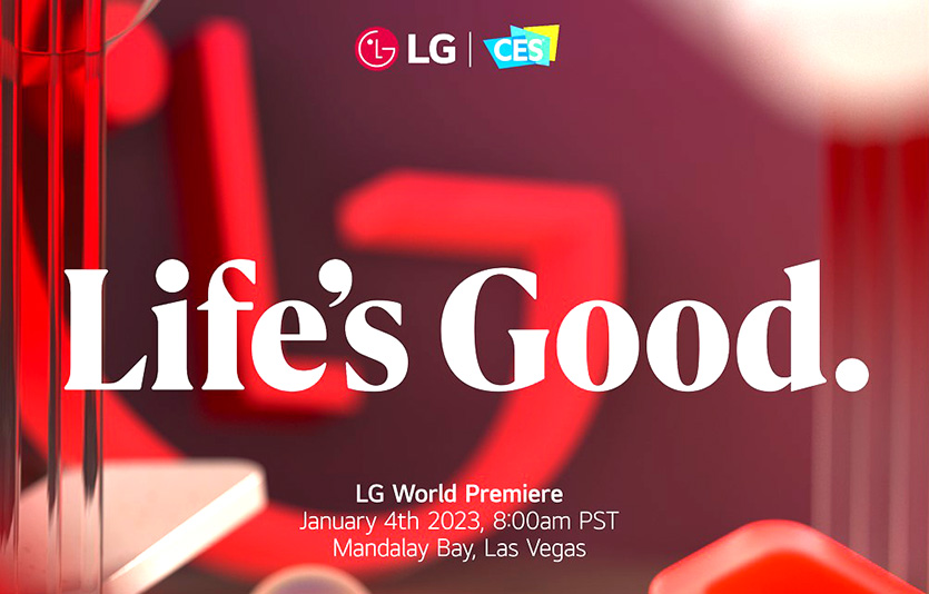 조주완 LG전자 사장이 내년 1월 열리는 세계 최대 가전·IT 전시회 ‘CES 2023’에서 LG전자의 미래 비전을 소개한다. ‘LG 월드 프리미어’ 행사 초청장. 이미지=LG전자