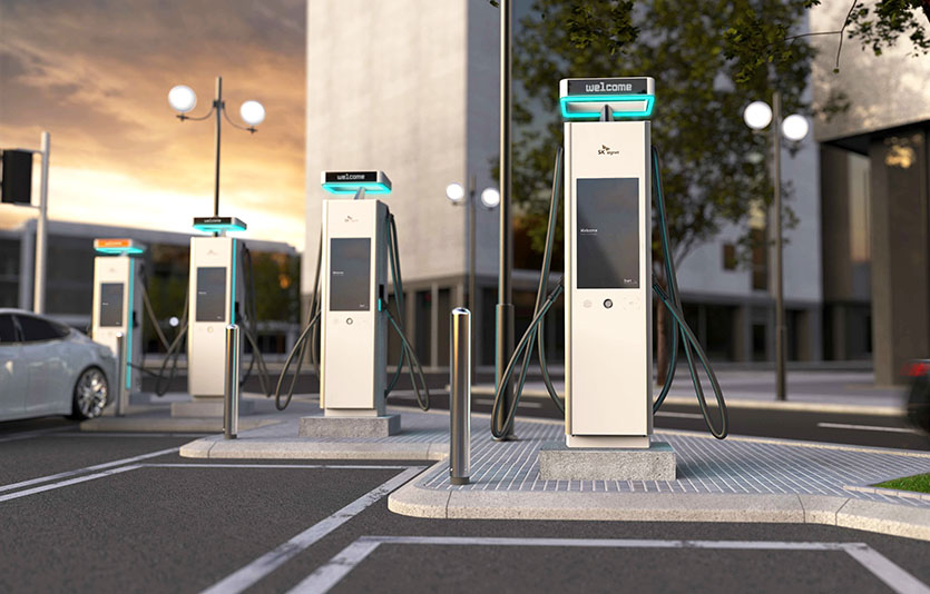 SK시그넷은 ‘CES 2023’에서 표준형 초급속 충전기 신제품 ‘V2’를 처음 공개한다. 사진=SK시그넷