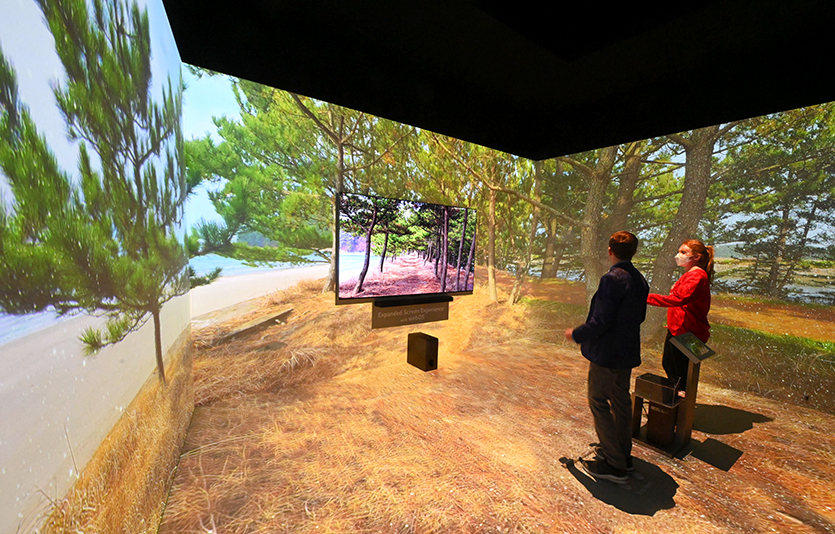 웹OS 콘텐츠 체험존. 사진=LG전자